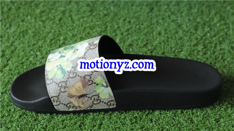 GC Slide Green Flower Pattern